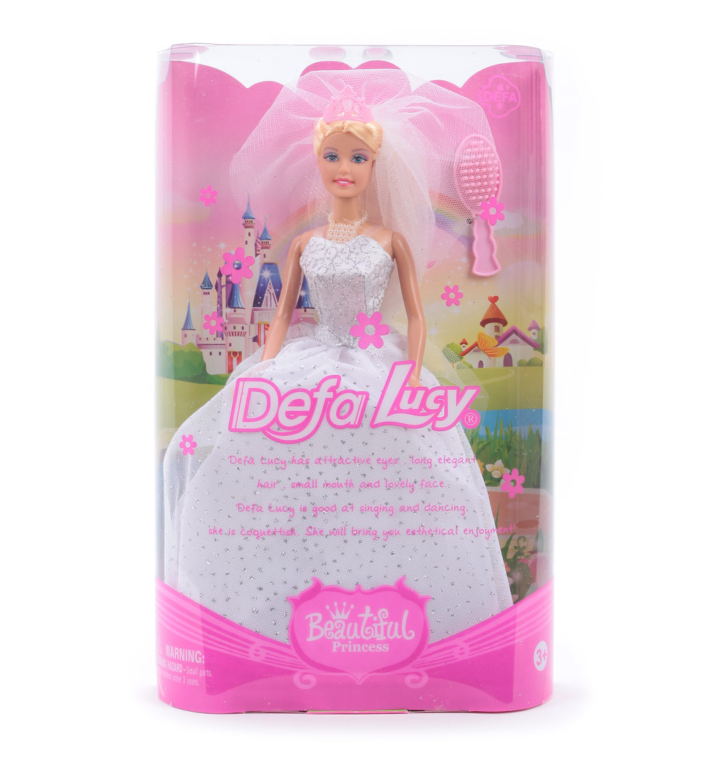 Кукла Defa - Принцесса в свадебном платье с аксессуарами, 28 см  
